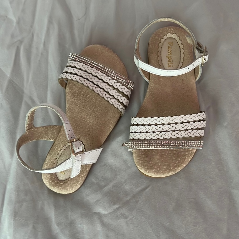 baby sandals, slightly worn